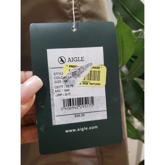 Aigle Army Fatigue Camouflage Cargo Logo Print Pull On Swimwear Shorts M - Picture 5 of 10